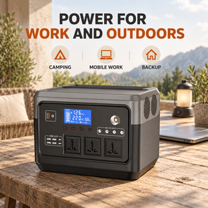 Estación de Energía Portátil de 1000W con Panel Solar de 120W, Batería LiFePO4 de 768Wh, Kit de Generador Solar para Exteriores, Venta al Por Mayor - Product Image 4