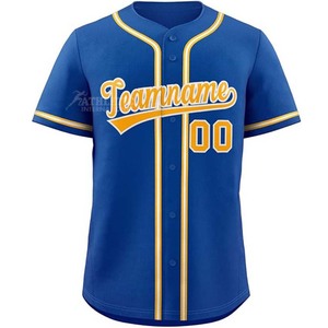 Ropa deportiva de color sólido Ropa de béisbol y softbol Camisetas de Jersey en precio al por mayor Material de poliéster Transpirable y de secado rápido - Product Image 3