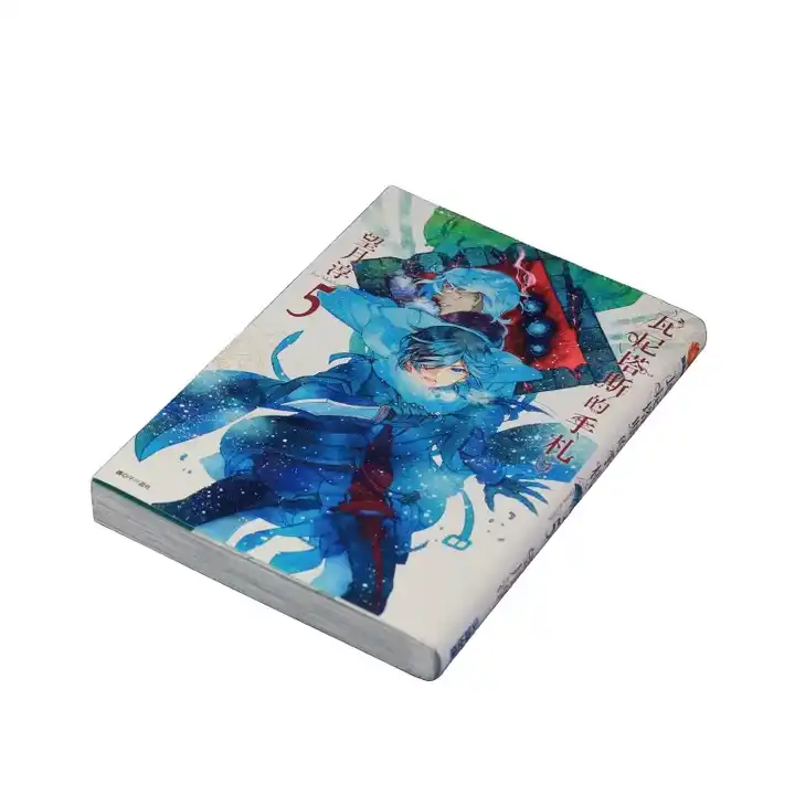 Softcover Comic Book Printing Service for Anime Manga with Custom Size and Gloss Finish