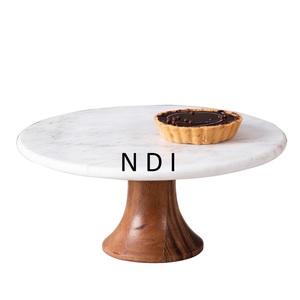 Décoration de table de luxe pour la maison, support à gâteau et à desserts en résine à 2 niveaux, pour usage domestique et hôtelier - Product Image 3