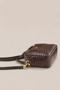 Bolso Tote Casual de Lona con Patrón Tejido para Mujer, con Asa Superior y Correa Cruzada, Cierre de Cremallera Impermeable, Logotipo Personalizado, OEM, ODM, Marca Privada - Product Image 2