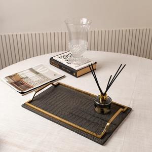 Elegante Bandeja de Servir de Metal Hecha a Mano, Apta para Lavavajillas y Ecológica, para Decoración Tradicional Moderna India, Agrega Encanto Festivo - Product Image 6