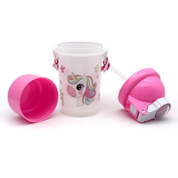 Vente en gros 3 pcs paille à boire. Bouteilles en plastique de modèle de dessin de bouteille pour des enfants