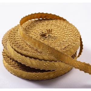Venta al por mayor trenza de oro OEM encaje para Iglesia litúrgica vestimenta Galone trenza de encaje trenza de alambre hecha a medida - Product Image 3