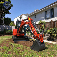 Excavator Mini Crawler 3 Ton Mesin Kubota Bucket 0.35m³ Bersertifikat CE EPA Harga Grosir untuk Penggunaan Kebun dan Pertanian