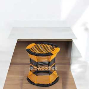 Nuevos y elegantes muebles de cuerda modernos, taburete de bambú tejido a mano, Patio, interior, exterior, otomano, relajante, dormitorio, consola con incrustaciones de hueso - Product Image 1