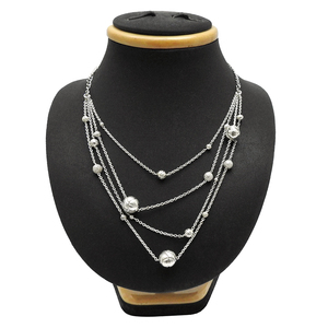 Collares nupciales de Plata de Ley 925 de lujo, joyería de boda, joyería fina de moda para mujer, hecha a medida, OEM de plata lisa de gama alta - Product Image 3