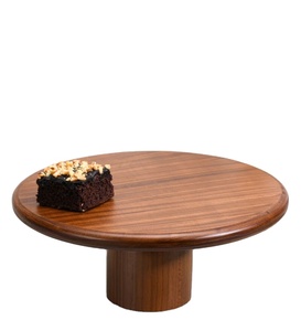 ที่วางเค้กทำจากไม้ที่ทำจากไม้อุปกรณ์ตกแต่งเค้กบนโต๊ะในห้องครัวอุปกรณ์ตกแต่งเค้กทำจากไม้ขนาดพิเศษที่งานฝีมือจากดาวอินเดีย - Product Image 1