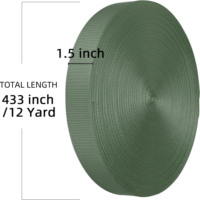 Correa de Nailon Resistente de 1.5 Pulgadas, Duradera, Resistente a Desgarros, Correa Plana de Seguridad para Mascotas, Uso en Exteriores, DIY, para Transportar Mascotas en Cajas de Transporte