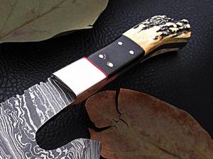 Industrial Grade Damascus Steel <b>Axe</b> DIY Carbon Steel Chopper with <b>Wood</b> Handle for Camping Outdoor Hunting <b>Cutting</b> - Product Image 5