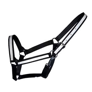 Accessoire d'entraînement quotidien Premium élégant confortable selle anglaise licou en cuir fabriqué à la main réglable en Nylon Durable - Product Image 1