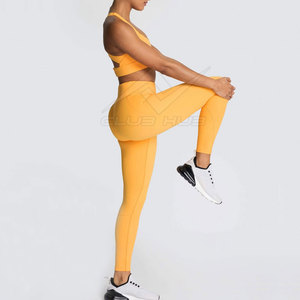 Nouveau style de vêtements de fitness décontractés pour femmes ensemble de yoga durable en motif solide avec logo avant pour l'entraînement et le yoga - Product Image 4