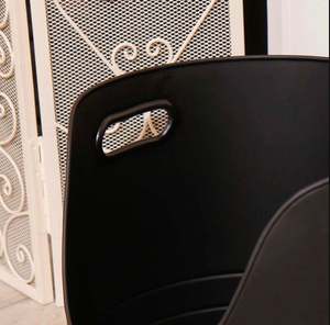 Round <b>Coal</b> Storage Bucket in Black Powder-Coated Metal with Simple Design Perfect for Medium Size <b>Coal</b> Storage - Product Image 5