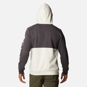 Pull à capuche unisexe de haute qualité 100% coton polaire conception de bloc de couleur personnalisé vêtements de sport anti-rétrécissement - Product Image 2