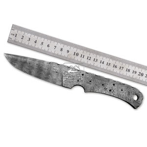 Hojas de Cuchillo de Acero de Damasco Hechas a Mano, 192 Capas, Espiga Completa, para Caza, Actividades al Aire Libre, Diseño de Gota de Lluvia, 58-62 HRC - Product Image 4