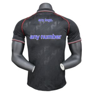 <strong>Man</strong> <strong>Utdness</strong> Black-Red Retro Jersey - Red Devil Badge Short-Sleeve <strong>Polo</strong> - Product Image 4