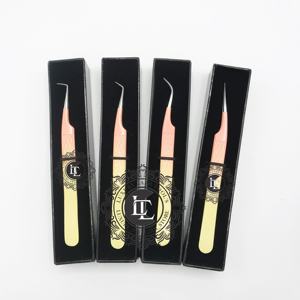 Pince à épiler de luxe de haute qualité Ombre Silver Point Pince à cils durable en acier inoxydable Extension de faux cils - Product Image 6