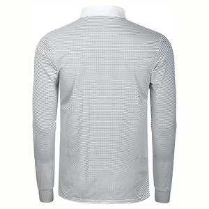 Chemises à manches longues pour hommes de haute qualité personnalisées, respirantes, à séchage rapide, en jersey de coton/fibre de bambou, motif uni décontracté, grande taille - Product Image 6