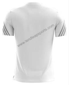 เสื้อยืดกีฬาสำหรับผู้ชายพิมพ์ซับลิเมชันเสื้อฝึกโพลีเอสเตอร์ออกแบบโลโก้ได้ตามต้องการ - Product Image 3