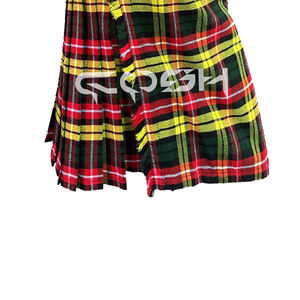 Fait sur mesure Buchanan Tartan mariage Kilt 100% laine acrylique fait à la main traditionnel écossais grande taille Kilt - Product Image 4