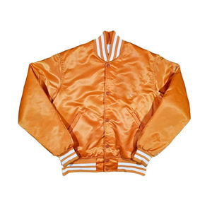 แจ็กเก็ตสำหรับผู้ชายเสื้อแจ็กเก็ตผ้าซาตินสไตล์ทีมเบสบอลสไตล์วินเทจน้ำหนักเบามีลายทาง - Product Image 4