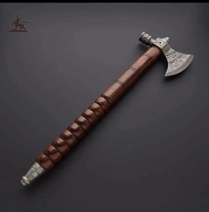 Meilleur cadeau pour papa-Hache en acier damassé faite à la main de la série AEX avec manche en bois de qualité industrielle - Product Image 1