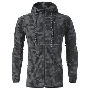 Ropa de entrenamiento personalizada para correr, chándales, chaqueta cortavientos y pantalones de chándal, chándales de nailon transpirables con cremallera para hombre - Product Image 6
