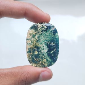 Hecho a mano Natural de alto grado musgo ágata IGI certificado cristal de cuarzo piedras preciosas sueltas para la fabricación de joyas tamaño y forma libre - Product Image 2