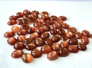 Cabochon ovale en pierre de soleil naturelle 3x5mm de qualité AAA-Cabochon ovale en pierre de soleil de qualité supérieure - Product Image 2