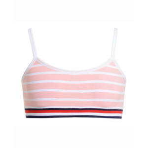Reggiseno a righe senza cuciture rosa Tommy Hilfiger per bambine e ragazze, taglia 6-7 - Product Image 1