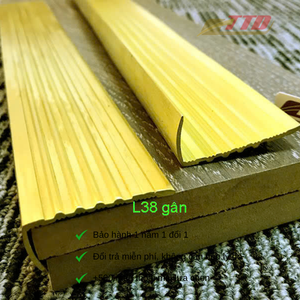 Enhance Interior Design With L35 Ribbed Brass Trim Durable, Stylish, and Perfect for Protecting Edges in Modern or Classic Space - Product Image 5