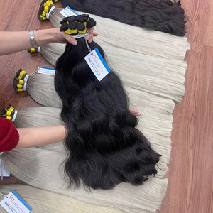 <b>Cheap</b> price Bulk Hair <b>Extensions</b> Raw Vietnames Human Hair No Tangle No Shedding Custom Colors Ready to Ship Wholesale - Product Image 3