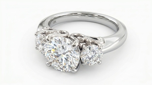 Anillo de Diamantes para Mujer, Corte Brillante Redondo, Joyería Clásica de Compromiso, Diamantes Cultivados en Laboratorio - Product Image 4
