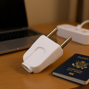 Universal 220V AC Travel <b>Adapter</b> with European <b>Plug</b> - Product Image 3