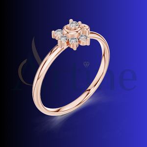 Anillo de joyas de cuarzo ajustable de 14K para mujer, accesorio de lujo del fabricante de joyas de diamantes - Product Image 1