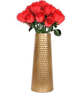 Vase élégant en métal décoratif, meilleur fini pour les centres de table de mariage et les vases de luxe modernes pour la maison - Product Image 3