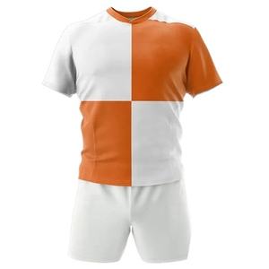 Nuevos Conjuntos de Uniformes de Rugby de Malla Cosida con Diseño Personalizado, Cómodos para Hombre, 100% Poliéster, Incluyen Pantalones Cortos - Product Image 1