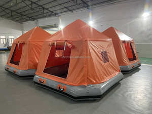 <span class=keywords><strong>Camping</strong></span> <span class=keywords><strong>aquatique</strong></span> de style nouveau: radeau gonflable de bateau-maison de 2.5m avec tente flottante - Product Image 3