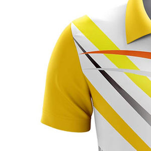 Mejor diseño personalizado sublimación impresión deporte Polo camisa 100% poliéster hombres Polo camiseta precio al por mayor alta calidad personalizado - Product Image 5