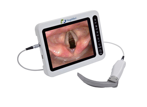 Laringoscopio de vídeo portátil Hugemed VL3 Cuchillas de titanio reutilizables Equipos médicos de laringoscopio de vídeo portátil VL3 - Product Image 5