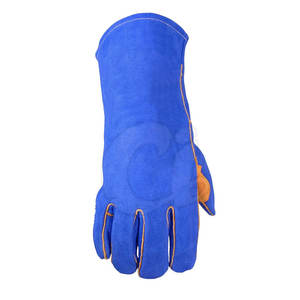 Guantes de soldador de cuero de último estilo hechos por profesionales, guantes de soldador de cuero antideslizantes de gran oferta - Product Image 2
