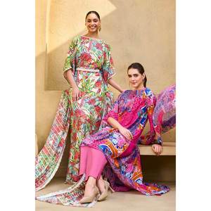 Conjunto de 3 Piezas de Traje de Algodón y Seda sin Coser para Mujer, Multiestilo - Product Image 5