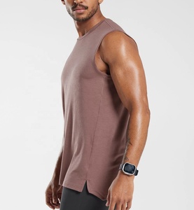 Débardeur de sport pour homme en coton 100% de haute qualité, séchage rapide, écologique, style décontracté pour l'été, fitness, gym, vente en gros, coupe musculaire - Product Image 3