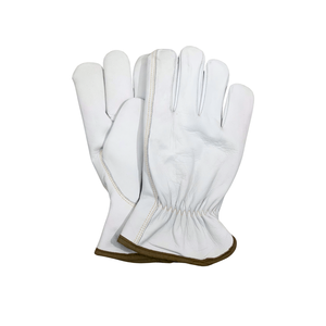 Gants de sécurité d'hiver en cuir de chèvre pour l'extérieur, longueur poignet, avec doublure thermique respirante et écologique, à pouce clé, unis - Product Image 6