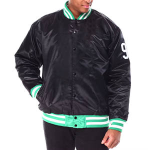 Hot Trending Hommes Satin Varsity Vestes Qualité Durable En Gros Meilleurs Conceptions Célèbre Produit Utilisé Bomber Satin Veste pour homme - Product Image 2