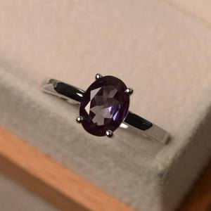 Bague en topaze bleue de Londres, pierre précieuse ovale, bijoux en argent sterling 925, fabrication artisanale, cadeau élégant pour femmes - Product Image 5