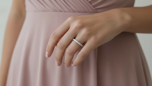 แหวนทอง 14K ประดับเพชร สื่อถึงรักนิรันดร์ |   เพชรทรงบริลเลียนต์ 0.74 กะรัต - Product Image 5