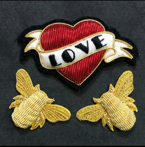 Brodé à la main Bullion Wire Badges Patchs de broderie-Tailles de couleurs personnalisées | Confortable pour les uniformes de cérémonie | Vente en gros - Product Image 2