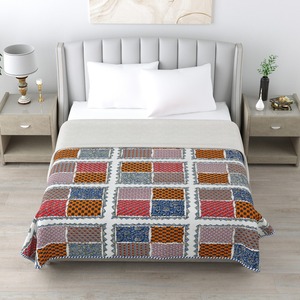 Edredón Reversible para todas las estaciones, regulación de temperatura suave, patrón impreso, relleno de algodón de suavidad alternativa - Product Image 2