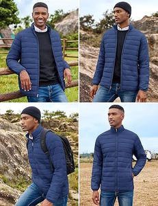 Puffer <b>Jacket</b> <b>Men</b> 2025 Warm <b>Waterproof</b> <b>Lightweight</b> Insulated Winter Outerwear Fashion Streetwear Wholesale - Product Image 5